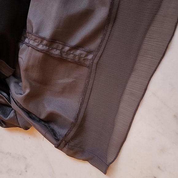 White by Vera Wang hammered satin bow dress 6 in smokey haze - Picture 9 of 16